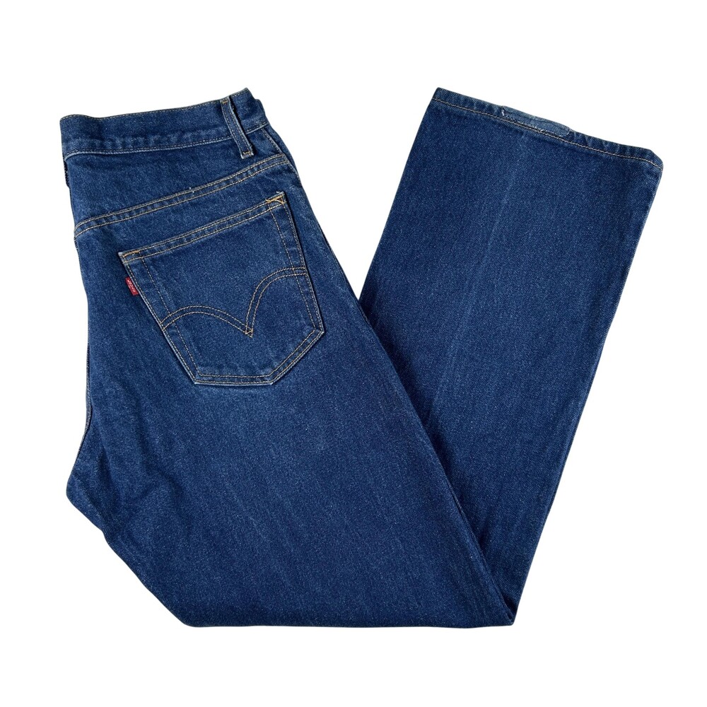 Levis 517 Jeans Mens 34x30 Medium Wash Blue Slim Bootcut Denim Zip Fly Classic